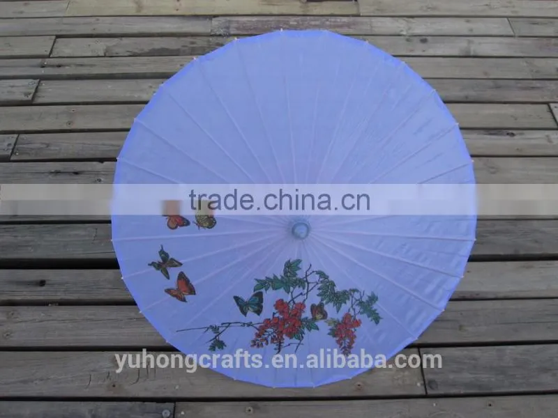 Colorful hand-painted Chinese silk parasol