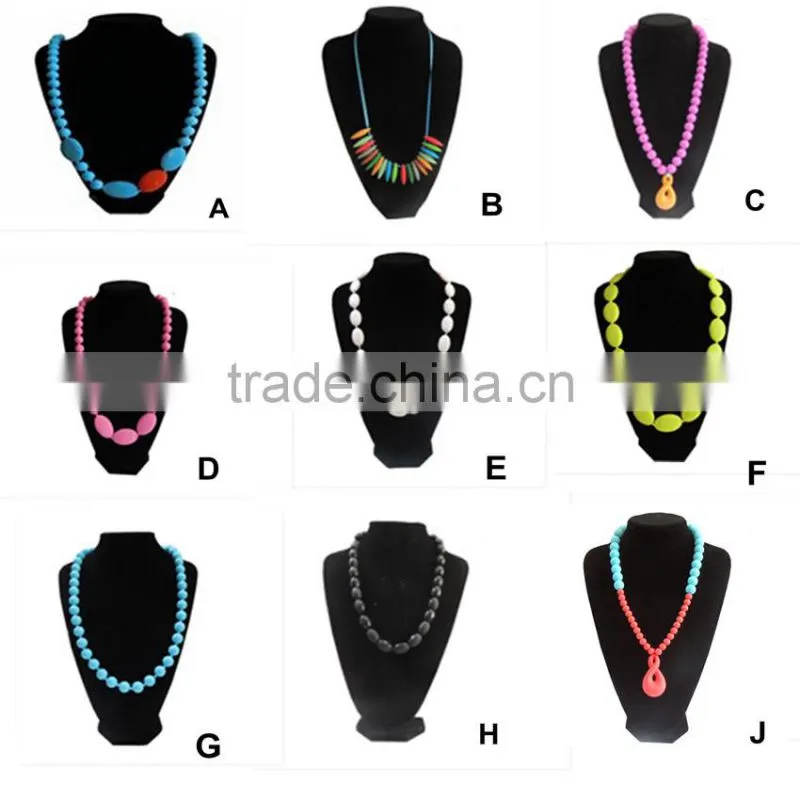 Fashion accessory food grade silicone teething beads bulk
