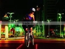 Bike Bicycle Laser Beam 5 LED Rear Tail Light