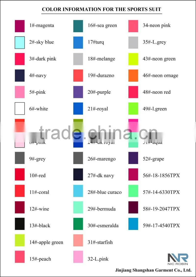OEM & ODM Design women sportwear suit and 50 colors available