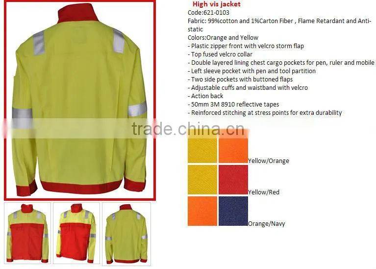 flame retardant hi vis workwear