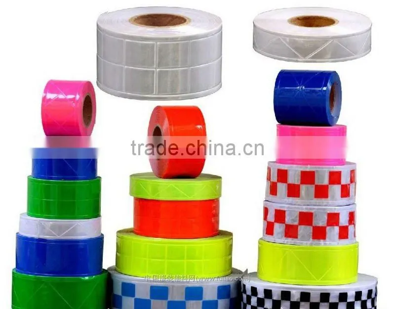 Cold resistant reflective micro prismatic PVC tape