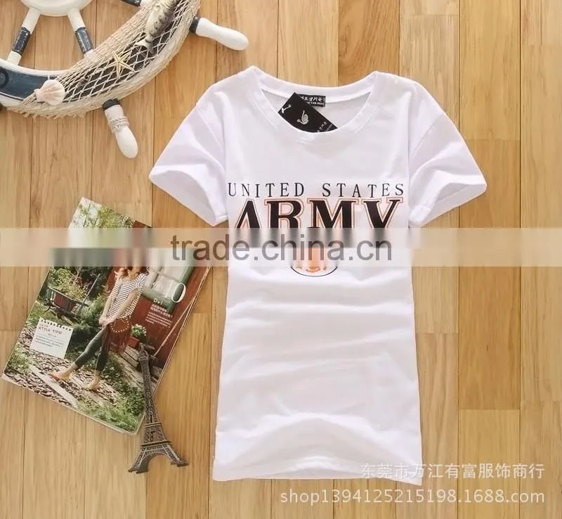 printing slim lady's t-shirt differden style for different people enjoy yourself