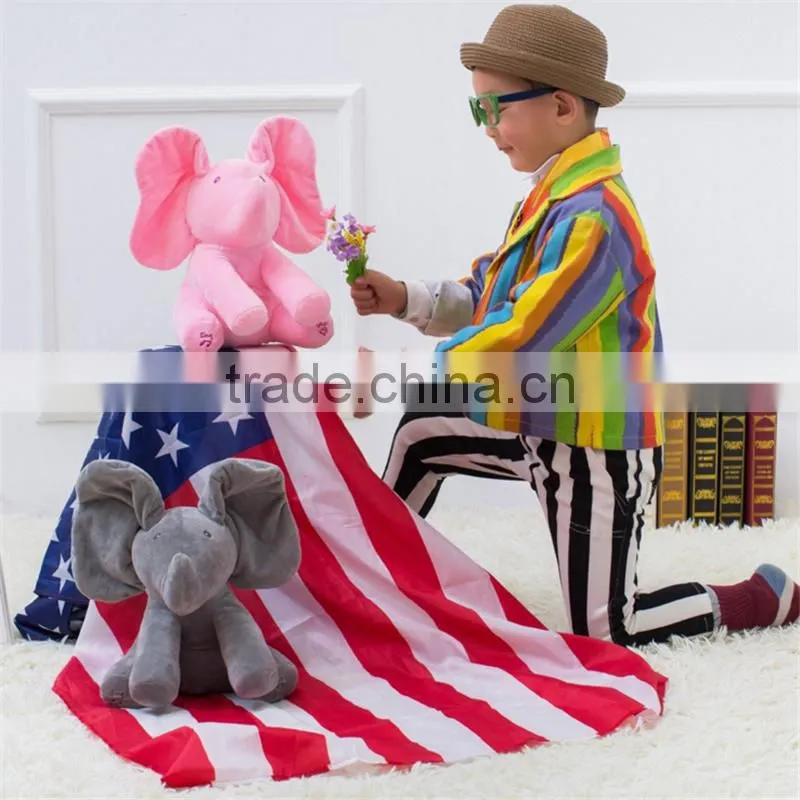 New arrivel t plush elephant electric musical elephant doll plush elephant with moving ear