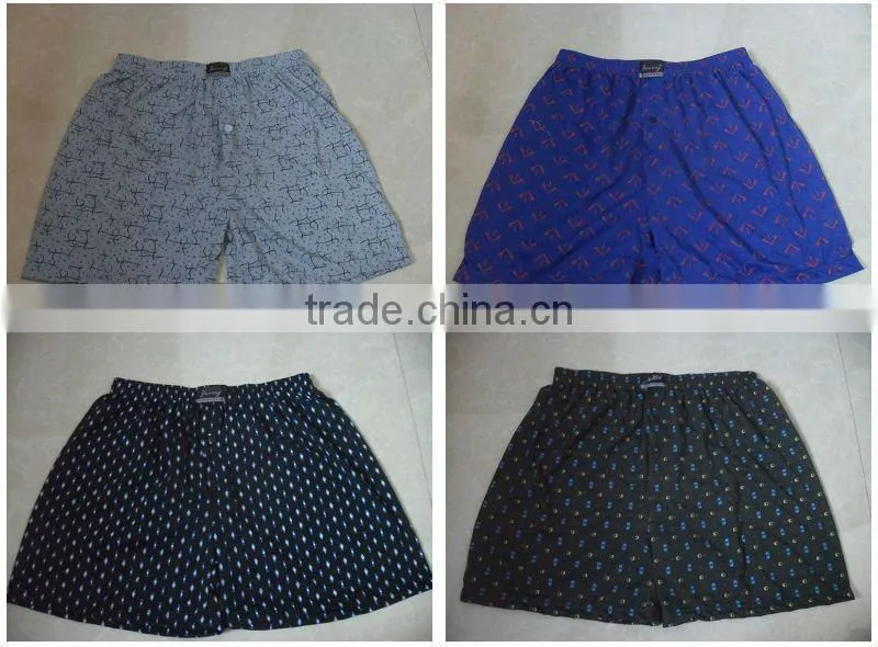 cotton woven men's beach shorts