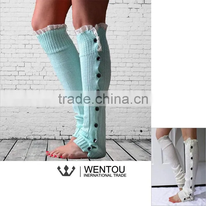 Wholesale Kintted Full Button leg warmer