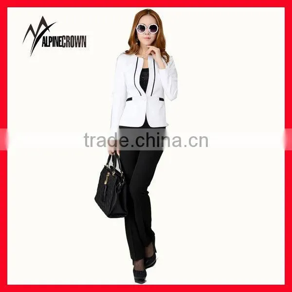 slim design with lapel suit, single button official suit
