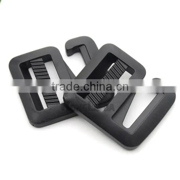 25mm 1inch black POM plastic slider rectangle buckle adjustable buckle bag luggage backpack webbing straps XY50037-25