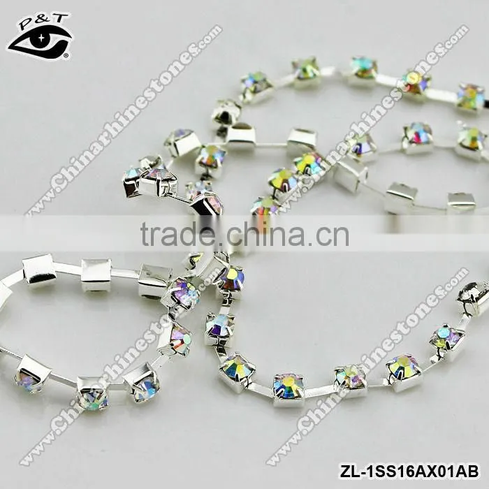 Rhinestone Chain Metal chain Chaton chain for decorations