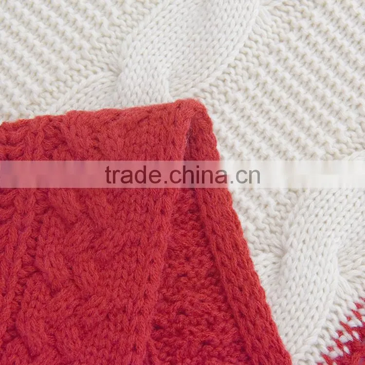 Luxury promotion bedding 100% acrylic knitted mohair throw blanket