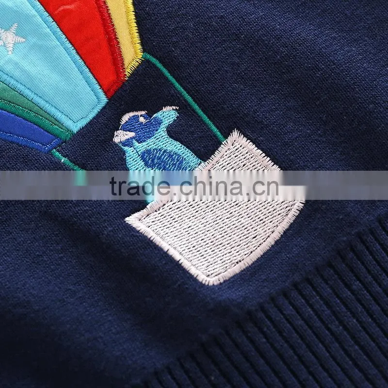 2017 New design knitting patterns children's cartoon sweater