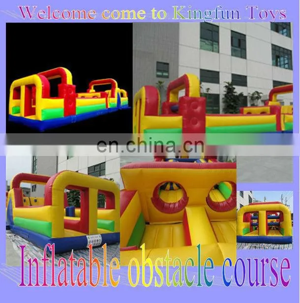 Giant train inflatable obstacle course for kdis/adult