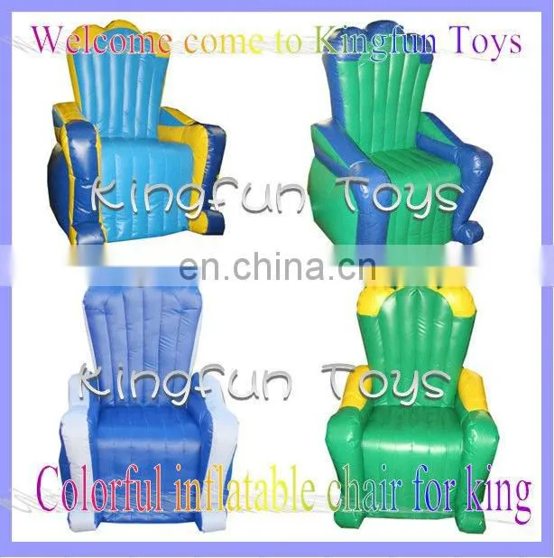 Inflatable party chair for throne