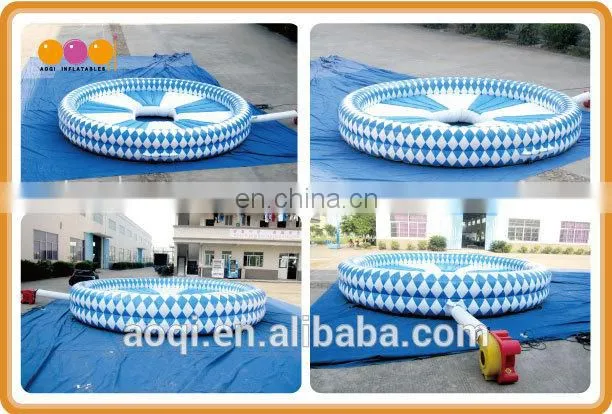 AOQI commercial use outdoor inflatable bullring game for adults