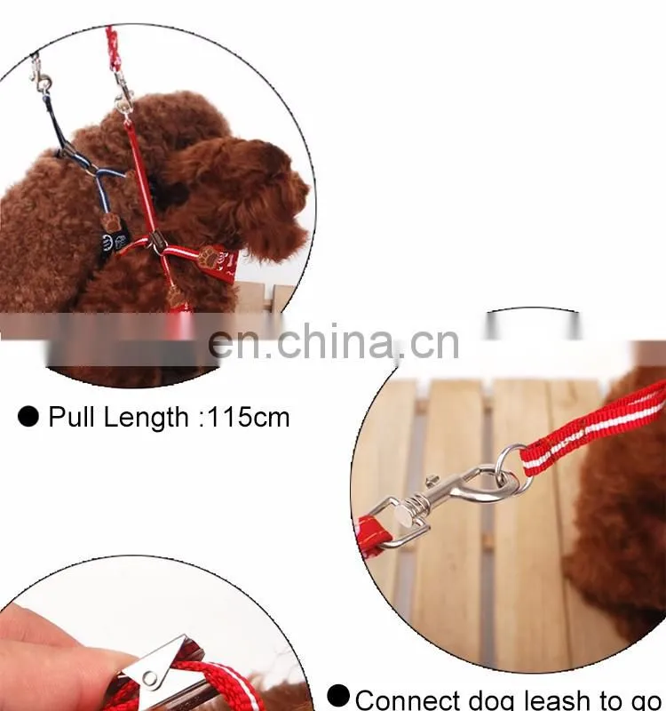 Japanese breathable cowboy harness with leash for small & medium size dogs