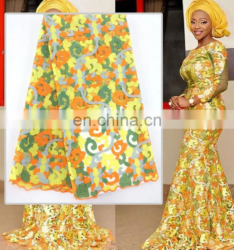 China suppliers handwork embroidery designs/handwork beaded lace fabric/handwork 3d embroidery lace fabric for wedding party