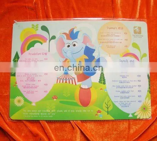 plastic pp table plate mat