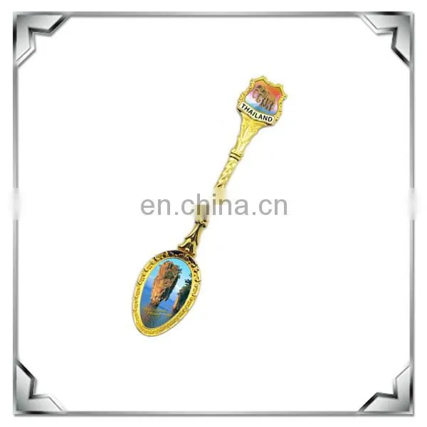 custom souvenir metal silver spoon