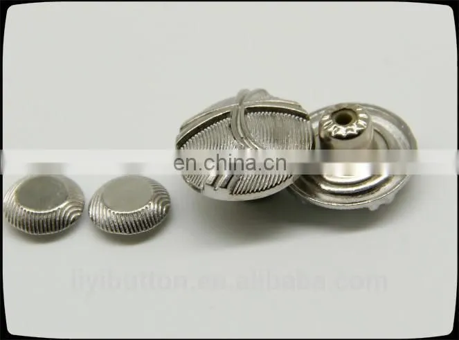 garment accessories, nickel zinc alloy embossing logo tack button for clothing