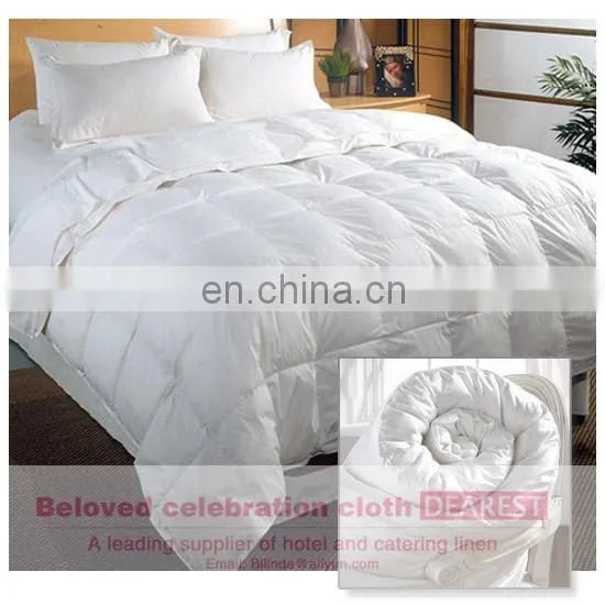 manufactory new style hotel white plain duck feather goose down quilt duvet
