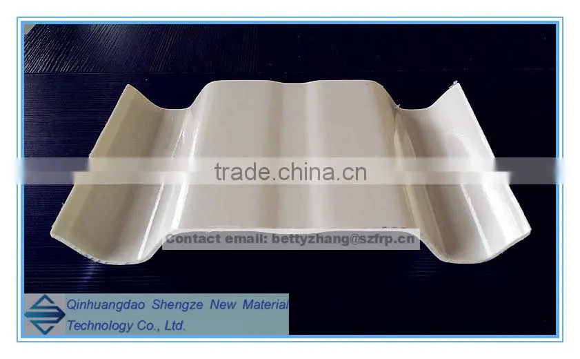 FRP roof corrugated sheet/white corrugated roofing sheet/ grp housetop sheet