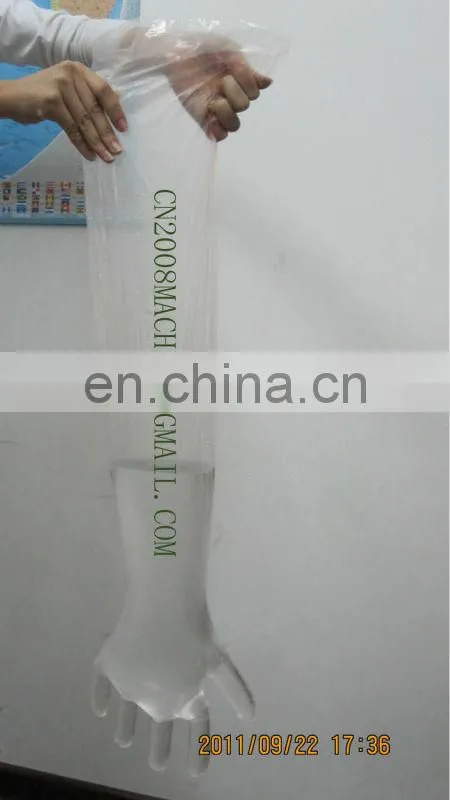 Disposable Plastic Long Sleeve Glove Making Machine