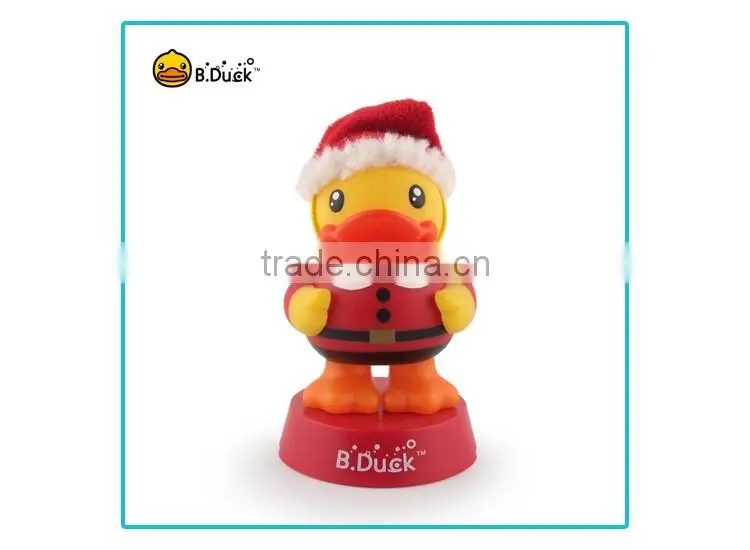 B.Duck plastic pvc vinyl figurine for Christmas promotional