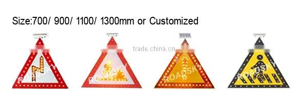 Red Plastic Led Octagon Traffic Sign