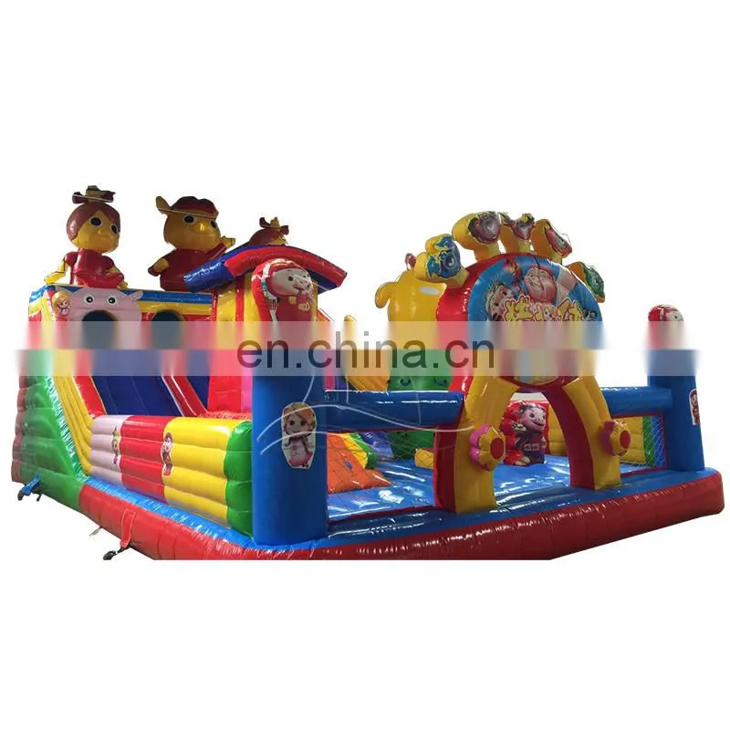 Soft play area customised indoor playcentre inflatable bouncing castle for sale