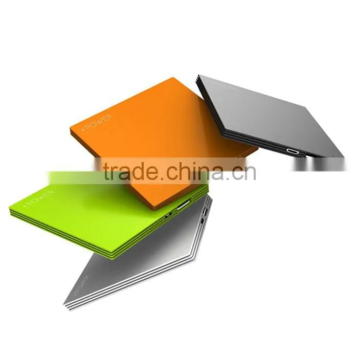 Custom metal suqare power bank 2500mah usb power bank