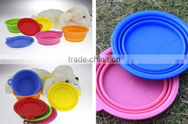 Pet products,Silicone foldable dog bowl