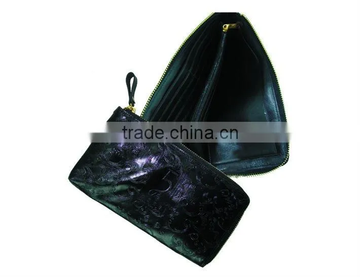 Leather Zipper Coin Card Holder
