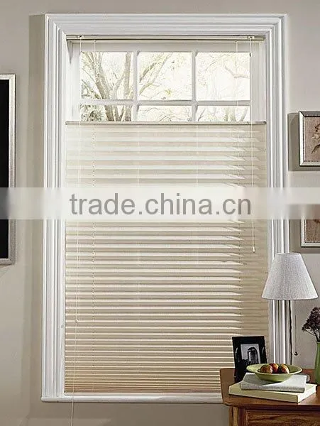 Electric blinds with pleat fabric
