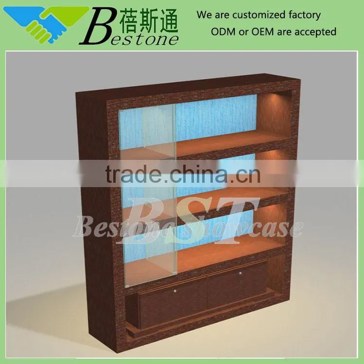 Mall beauty salon kiosk/ glass display cabinet