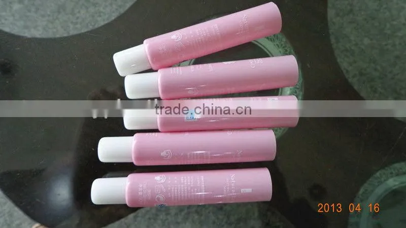 flexible tube for cosmetic packaging,pink plastic tube with capacity 10ml