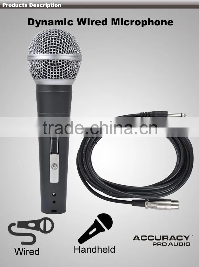 Metal Dynamic Microphone For Karaoke DM-582