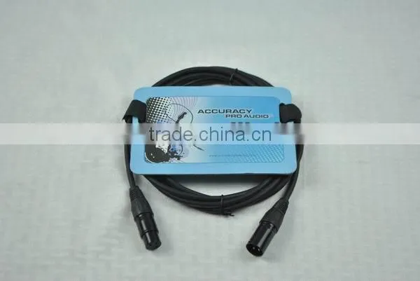 Professional 3 pole XLR microphone cable with black color MC041-10ft