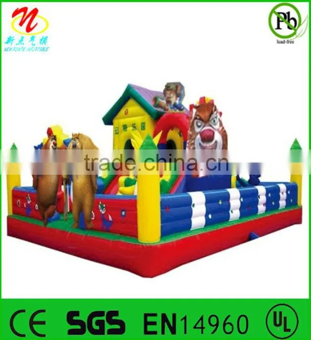 large inflatable amusement park,fun city for kids