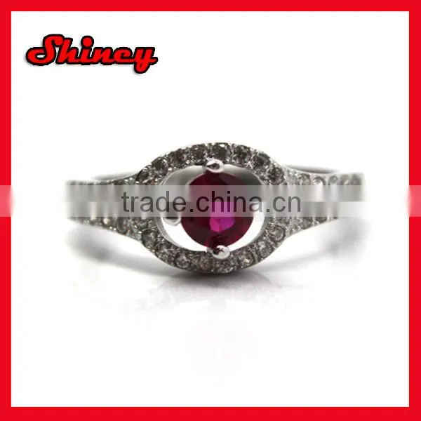 Costume mirco pave cz flower shaped rings