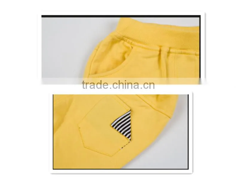 2016 fashion Korean style boy clothes children faux twinset design cotton long-sleeved + pants