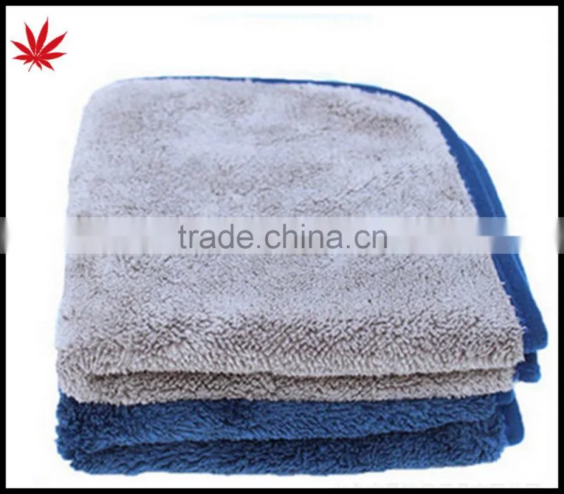 1000 GSM car hairdressing 40 * 60 deluxe microfiber coral fleece towel waxing polishing towels