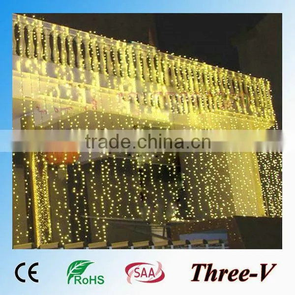 8*4M 1024LEDs CE ROHS SAA approved curtain LED holiday lighting Christmas decoration light 220V/110V