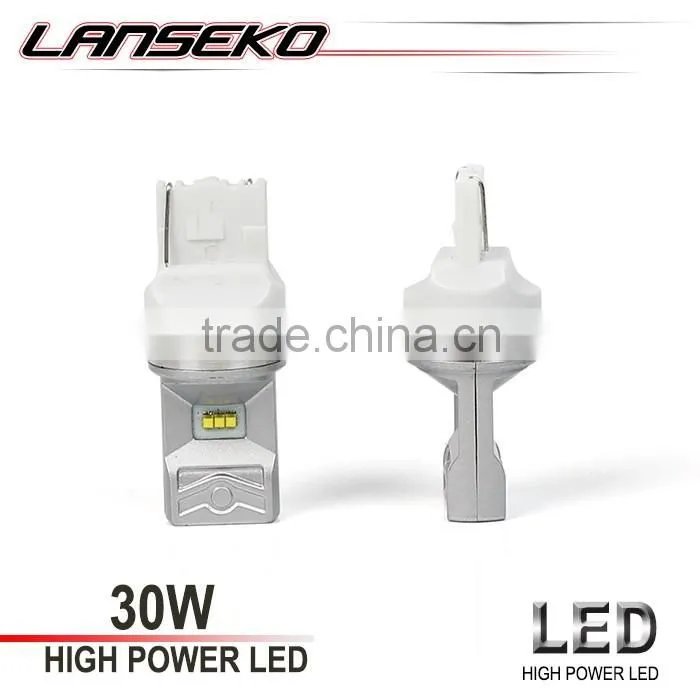 Hot selling 7440 7443 fog light led bulbs 30w 800lm powerful dc12v 24v with 12months warranty