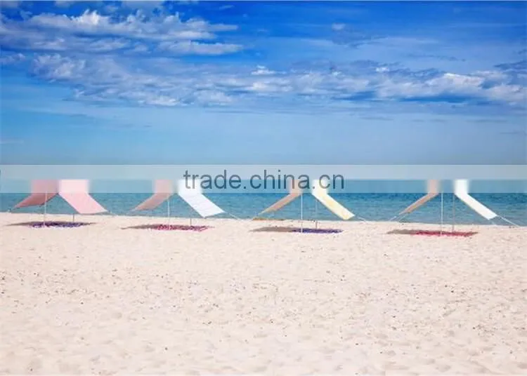New Product Anti-UV uv 50 Beach sunshades Portable Folding Beach Sun Shelter