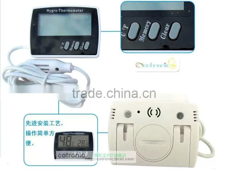 CE approved digital LCD thermometer hygrometer