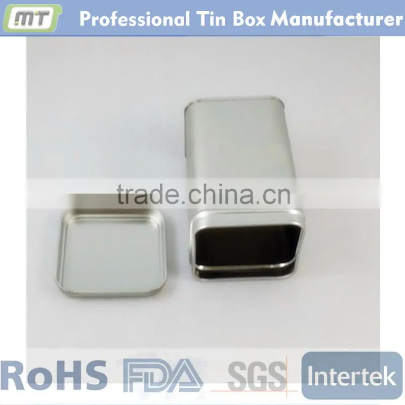 square metal tins can for tea