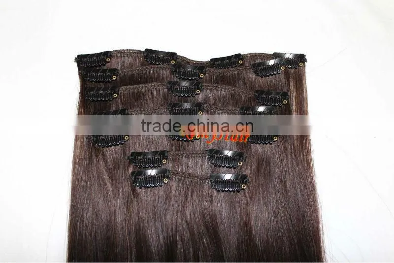 two tone clip in hair extension colored ombre clip in remy hair extension