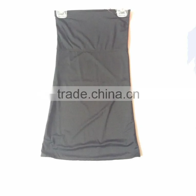 European and American Nightclub Black Wrap Chest Skirt