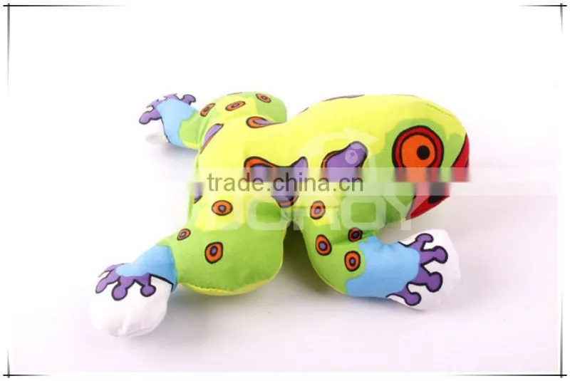 Pretty stuffed frog type pet toys