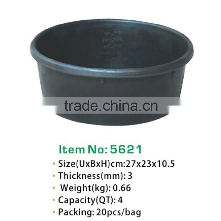 Tyre rubber bucket,industry buckets,cement pail,construction rubber tools